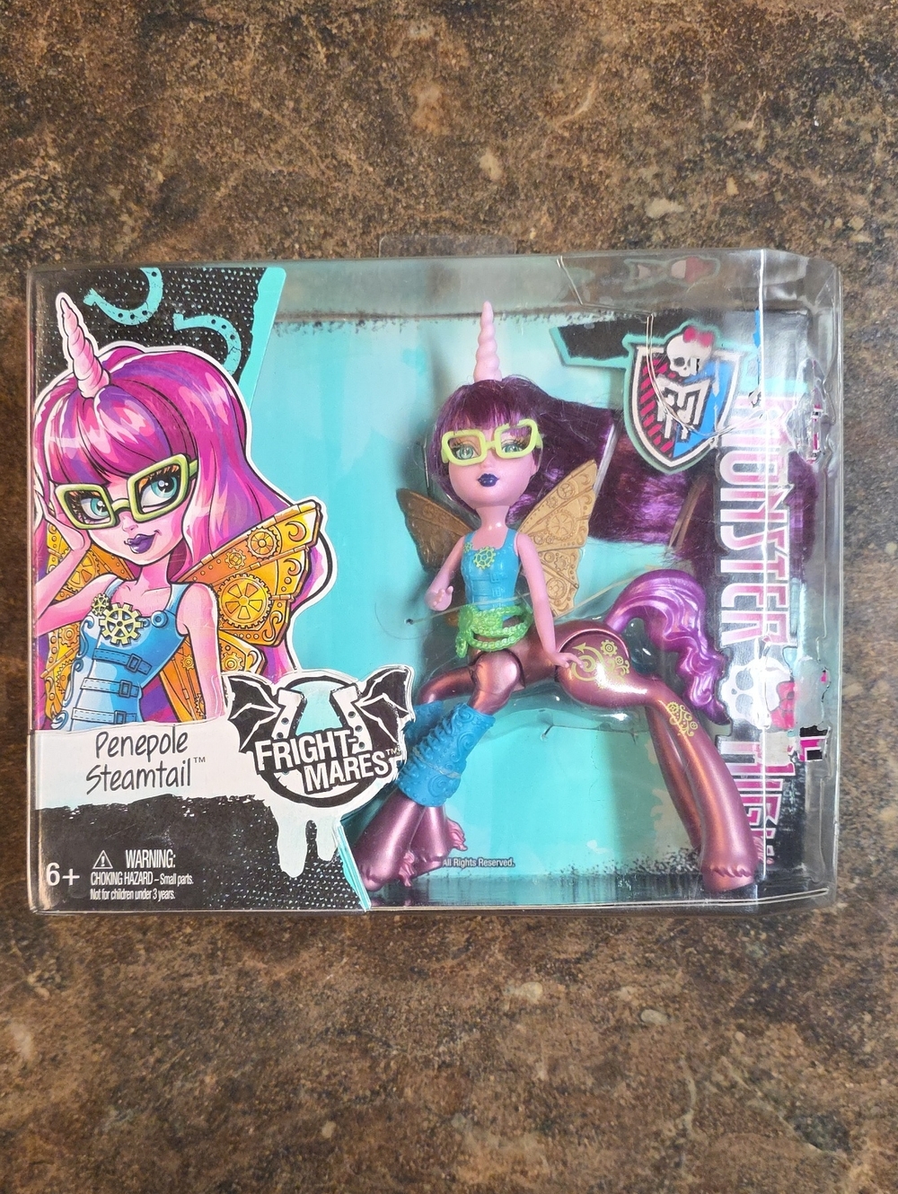 monster high Penelope Steamtail Purple Pink Unicorn Fairy Figure